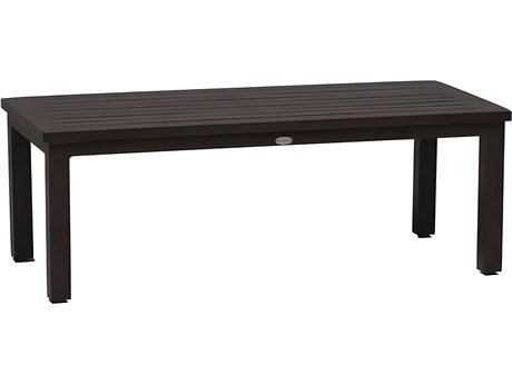 Ratana Canbria Silver Hessonite Garnet Aluminum Rectangular Coffee Table