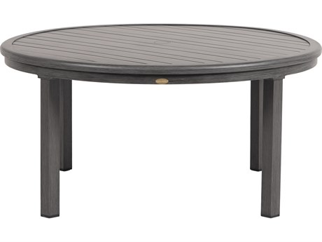 Ratana Canbria Tables Aluminum Round Umbrella Hole Chat Table