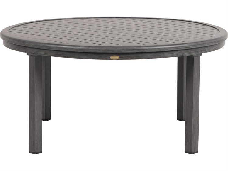 Ratana Canbria Tables Aluminum Round Umbrella Hole Chat Table