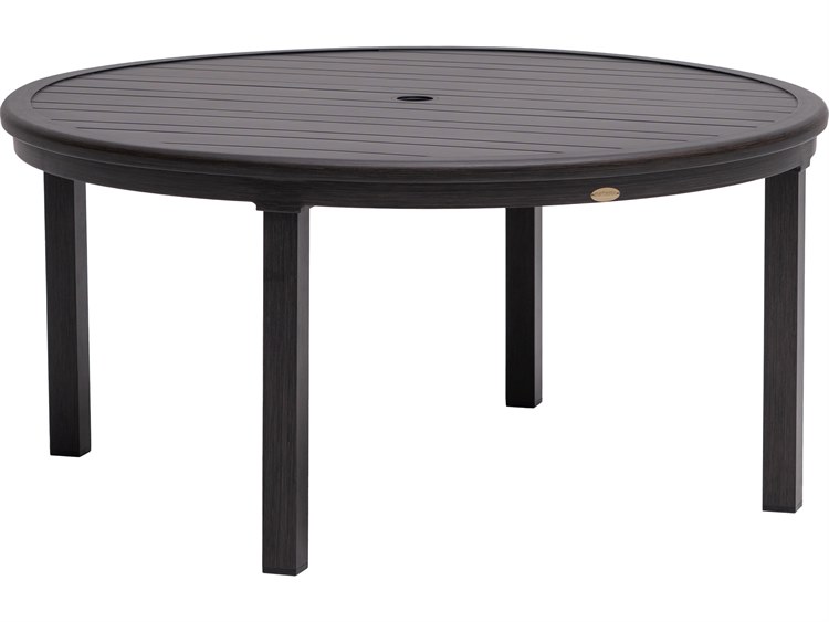 Ratana Canbria Tables Aluminum Round Umbrella Hole Chat Table