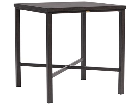 Ratana Canbria Tables Aluminum Square Umbrella Hole Bar Table
