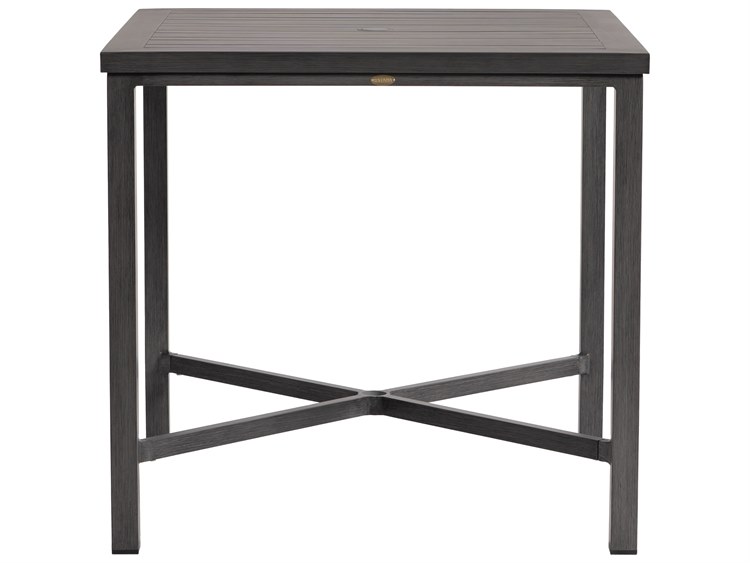 Ratana Canbria Tables Aluminum Square Umbrella Hole Counter Table