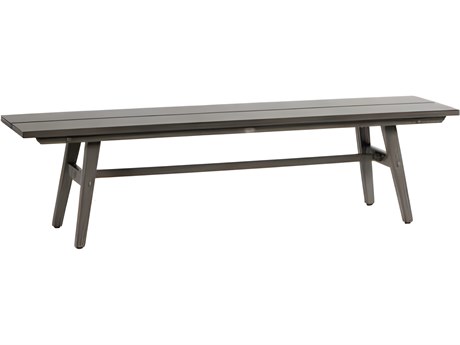 Ratana Canbria Silver Seashell Aluminum Cushion Bench