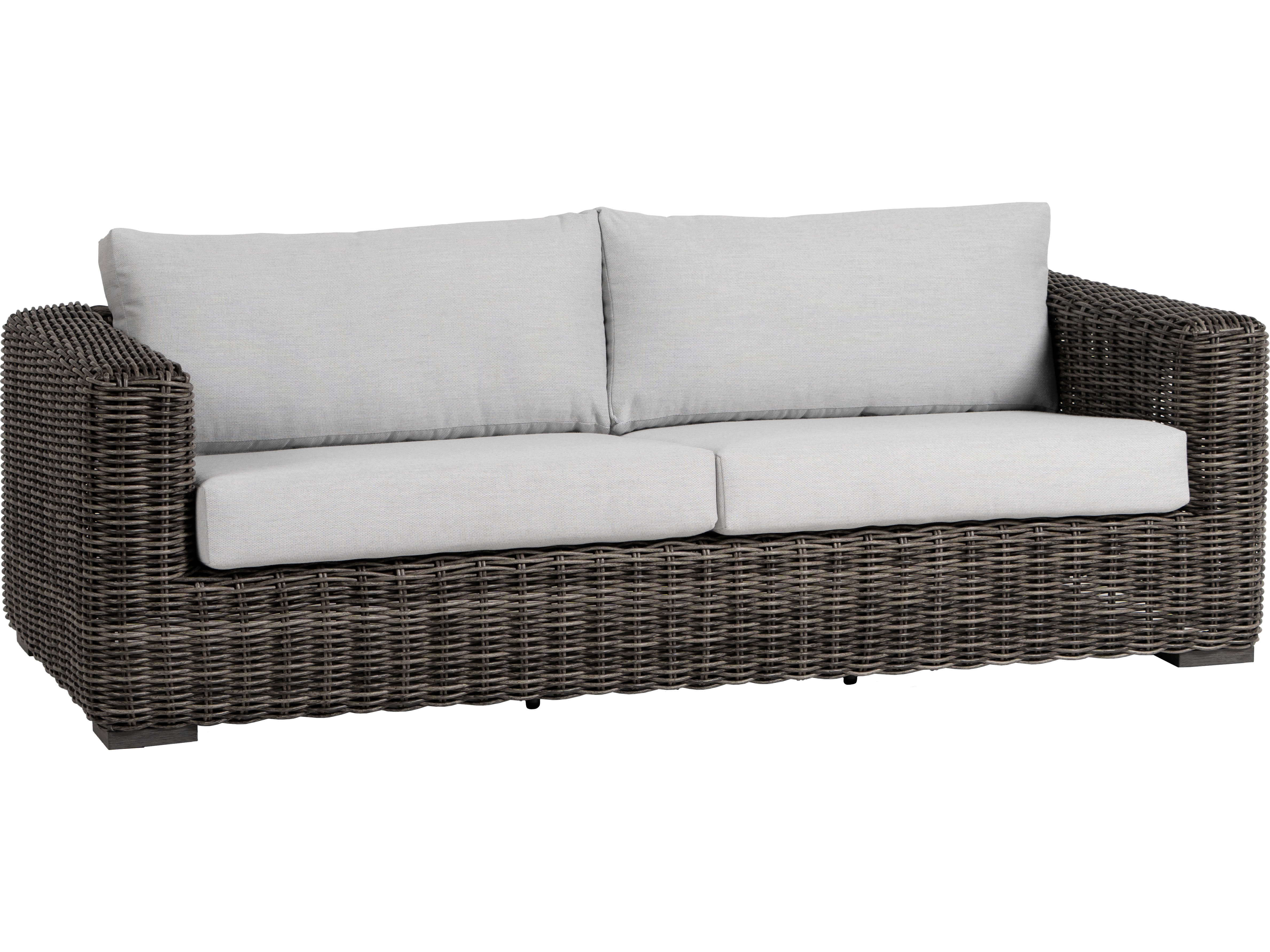 Ratana Cubo Aluminum Wicker Sofa