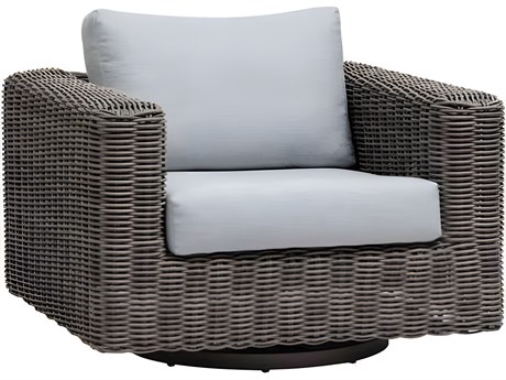 Ratana Cubo Silver Pearl Grey Aluminum Cushion Lounge Chair