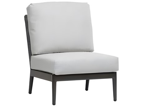 Ratana Poinciana Silver Ash Grey Aluminum Cushion Lounge Chair