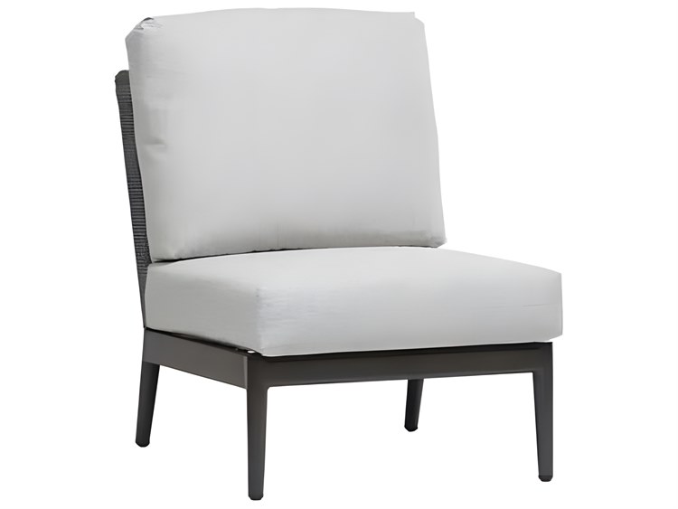 Ratana Poinciana Silver Ash Grey Aluminum Cushion Lounge Chair
