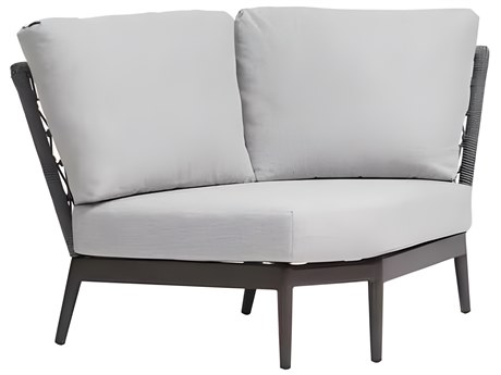 Ratana Poinciana Silver Ash Grey Aluminum Cushion Lounge Chair