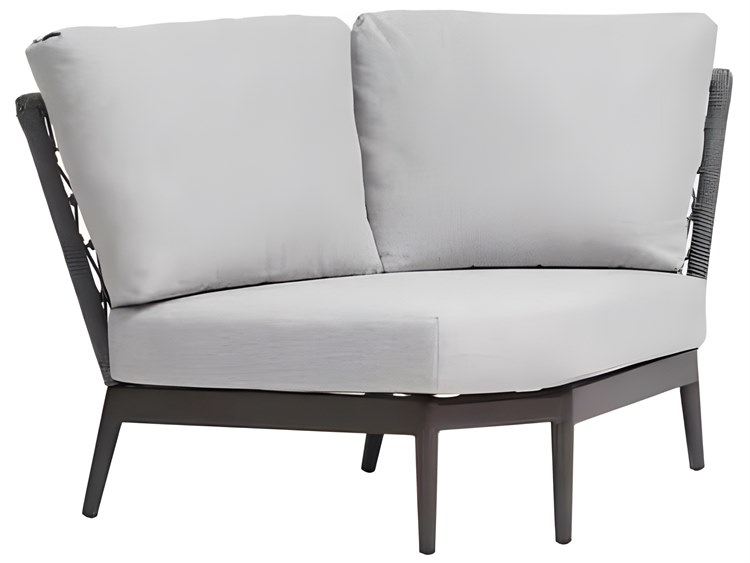 Ratana Poinciana Silver Ash Grey Aluminum Cushion Lounge Chair