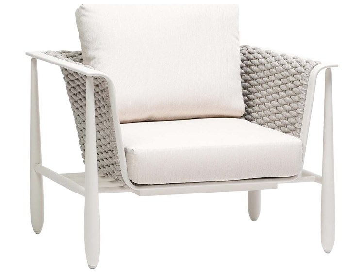 Ratana Diva Silver Snow Aluminum Cushion Lounge Chair