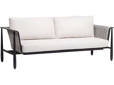 Ratana Diva Silver Graphite Aluminum Cushion Sofa