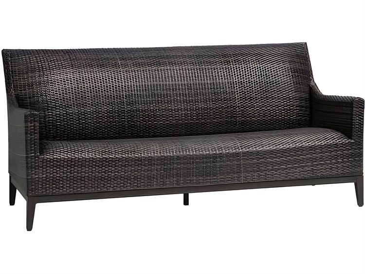 Ratana Biltmore Silver Hessonite Garnet Aluminum Cushion Sofa