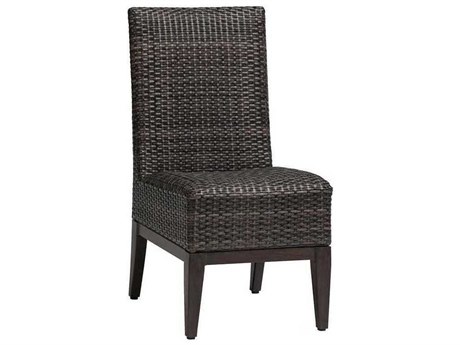 Ratana Biltmore Silver Hessonite Garnet Aluminum Cushion Dining Chair