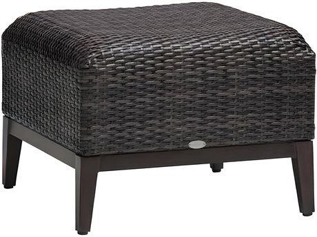 Ratana Biltmore Silver Hessonite Garnet Aluminum Cushion Ottoman