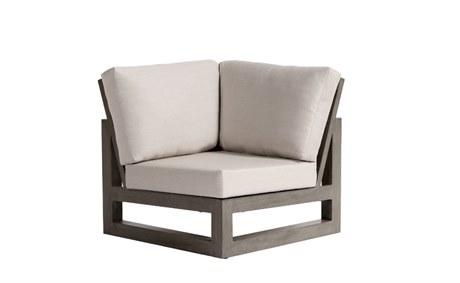 Ratana Milano Silver Seashell Aluminum Cushion Lounge Chair