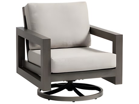 Ratana Milano Silver Seashell Aluminum Cushion Lounge Chair