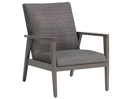 Ratana Cabo San Lucas Silver Seashell Aluminum Cushion Lounge Chair