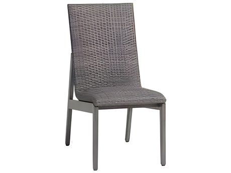 Ratana Cabo San Lucas Silver Seashell Aluminum Cushion Dining Chair