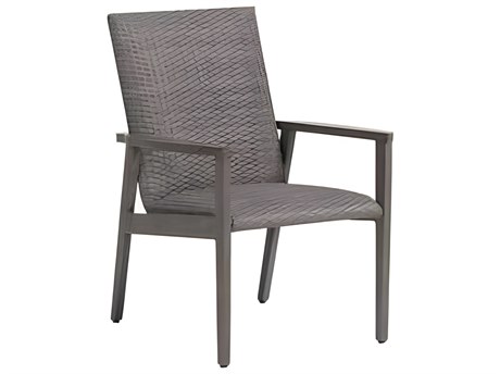 Ratana Cabo San Lucas Silver Seashell Aluminum Cushion Dining Chair