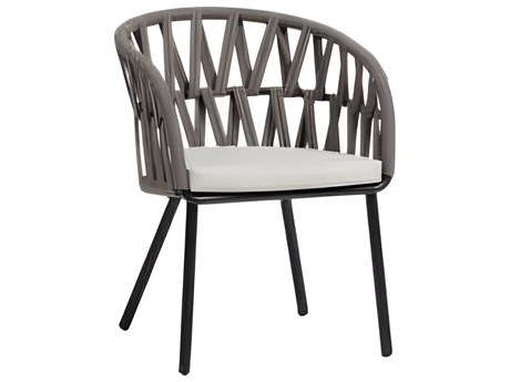 Ratana Hamptons Silver Diva Night Aluminum Cushion Dining Chair