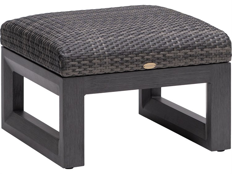 Ratana Bergen Aluminum Wicker Ottoman