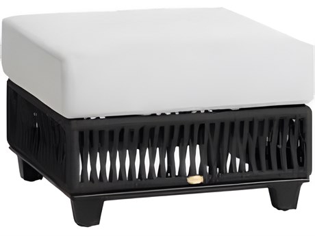 Ratana Gemelli Silver Diva Night Aluminum Cushion Ottoman