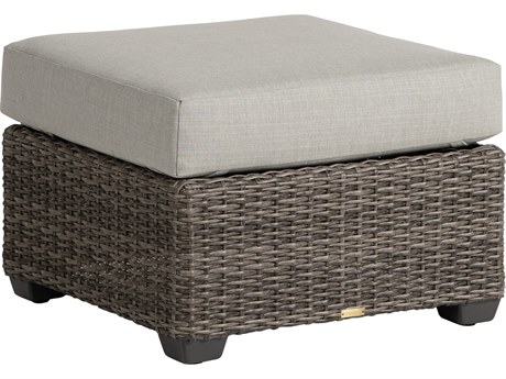 Ratana Coral Gables Aluminum Wicker Ottoman