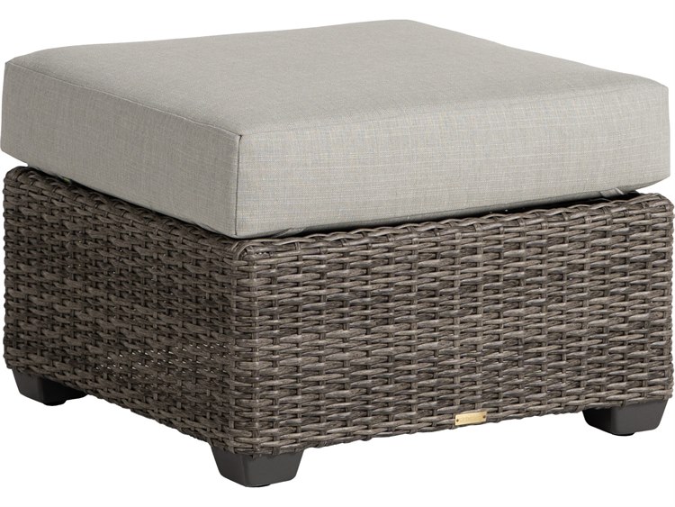 Ratana Coral Gables Aluminum Wicker Ottoman