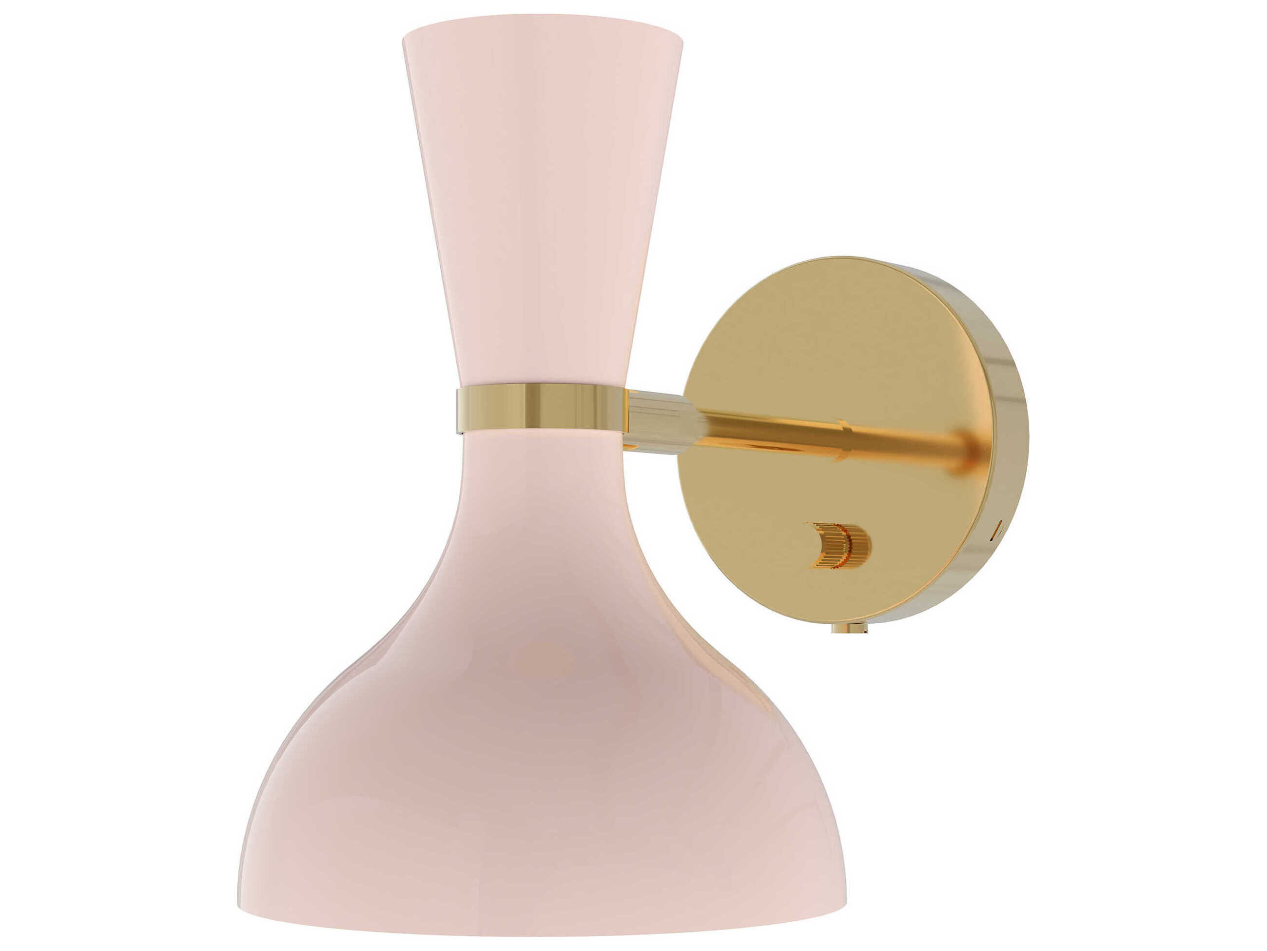 Clare 1-Light Rose Water Pink Wall Sconce