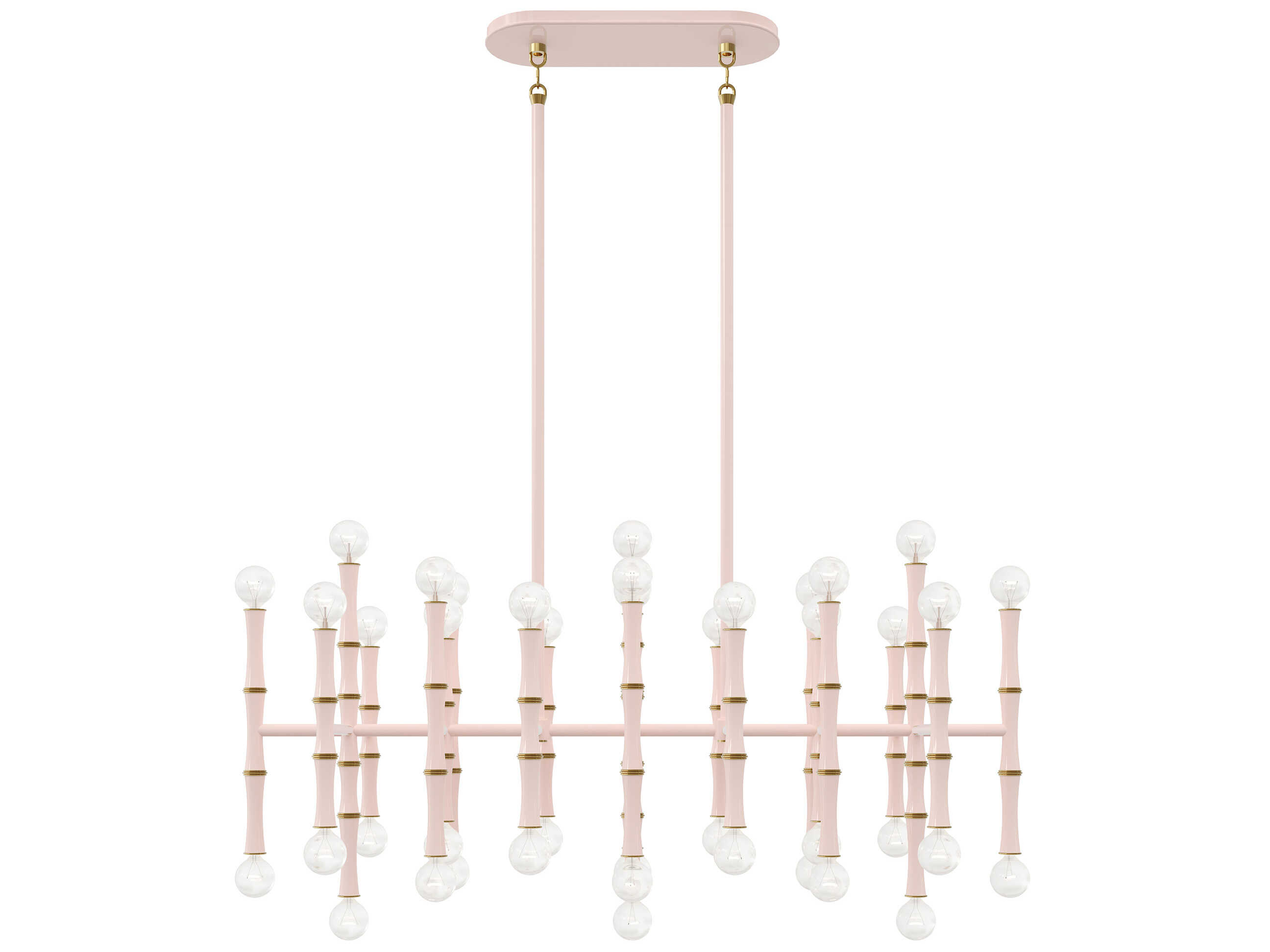 Kane 42-Light Rose Water Pink Island Pendant