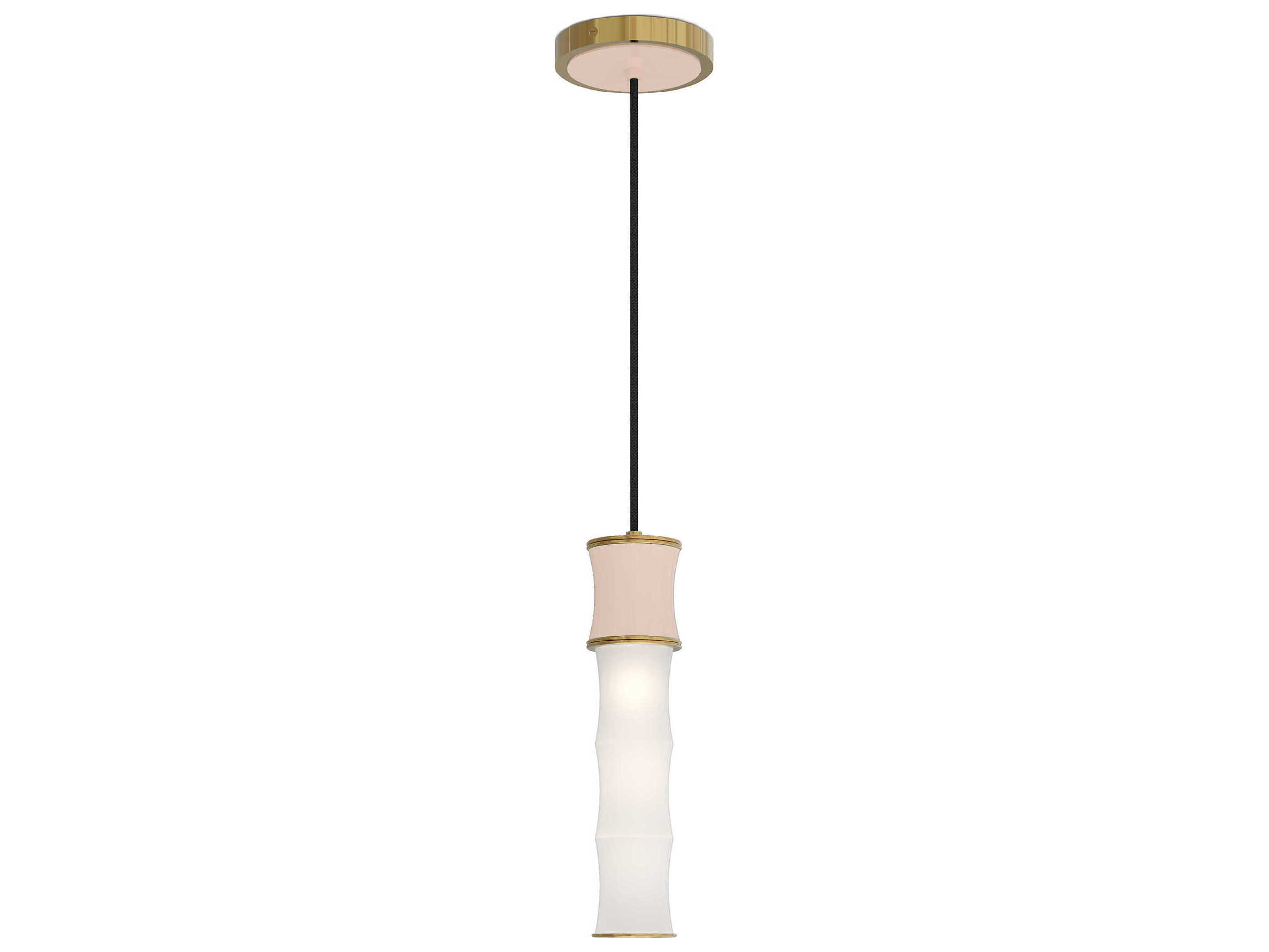 Kane 1-Light Rose Water Pink Cylinder Mini Pendant