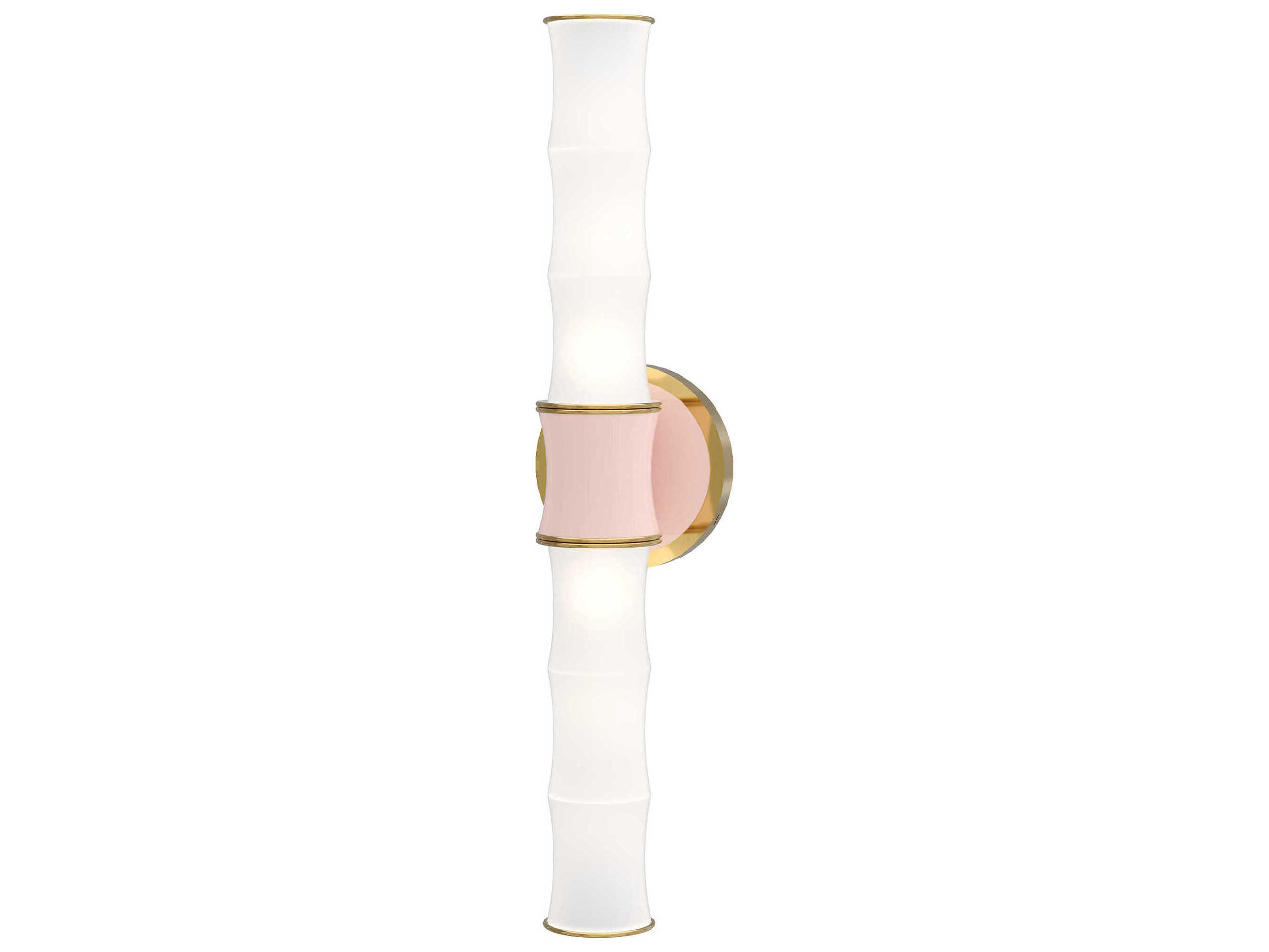 Kane 2-Light Rose Water Pink Wall Sconce