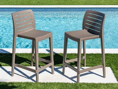 Rainbow Outdoor Leva Brown Polypropylene Counter Stool