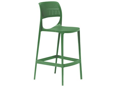 Rainbow Outdoor Mila Resin Green Stackable Dining Side Chair Set of 2