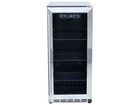 RCS Grills Stainless 15 Refrigerator with Glass Window