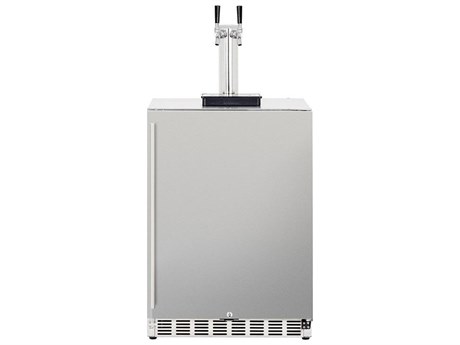 RCS Grills Stainless The Double Tap Outdoor Kegerator
