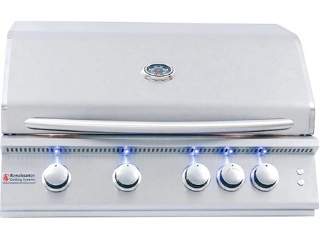 PGS Pacifica Commercial 39 Inch Built-In Natural Gas Grill With Timer