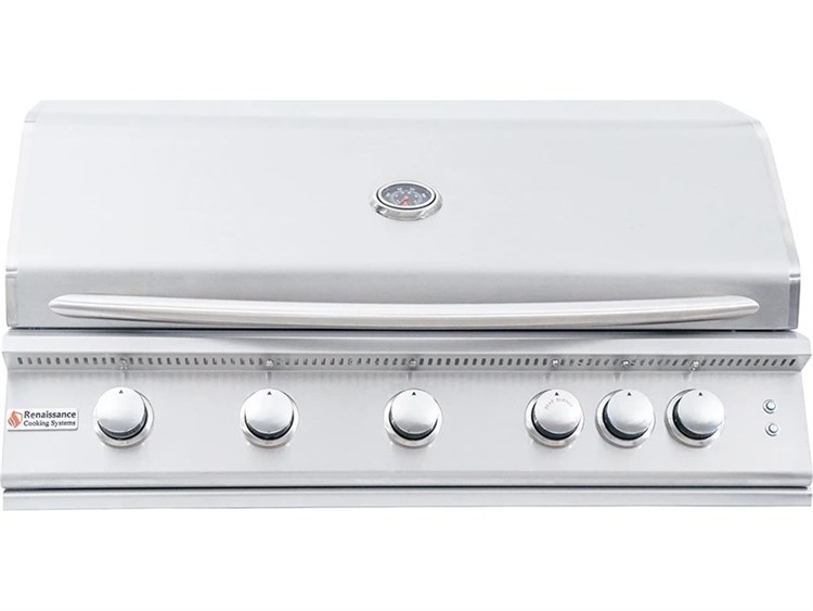 Rcs Premier Series 40 Inch 5 Burner Built In Propane Gas Grill With Rcs Premier Series 40 Inch 5 Burner Built In Propane Gas Grill With Rear Infrared Lights Rjc40allp