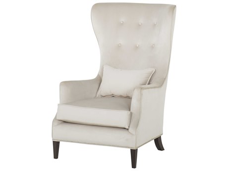 Sonder Living White Fabric Accent Chair