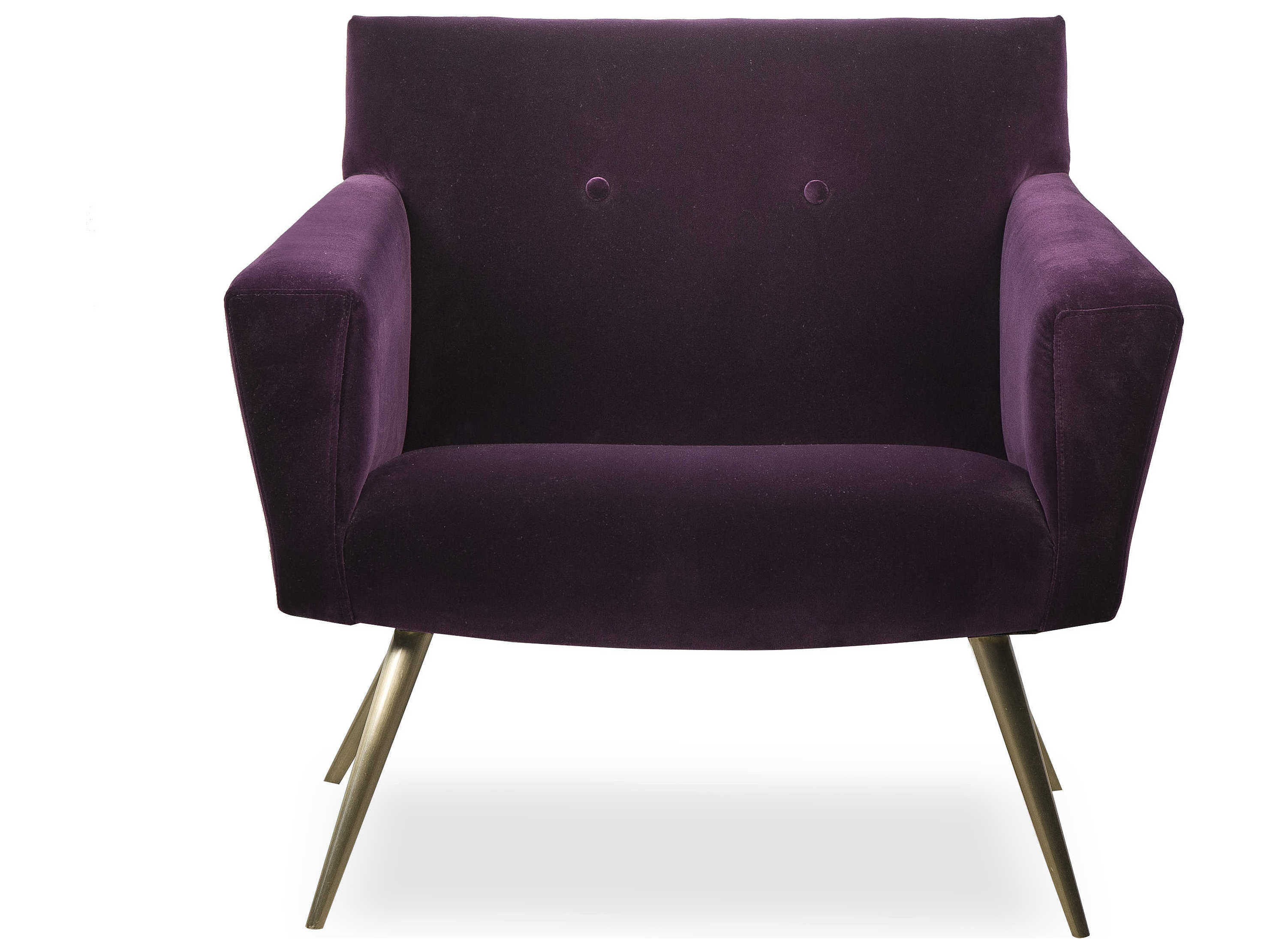 sonder distribution kelly deep purple accent chair