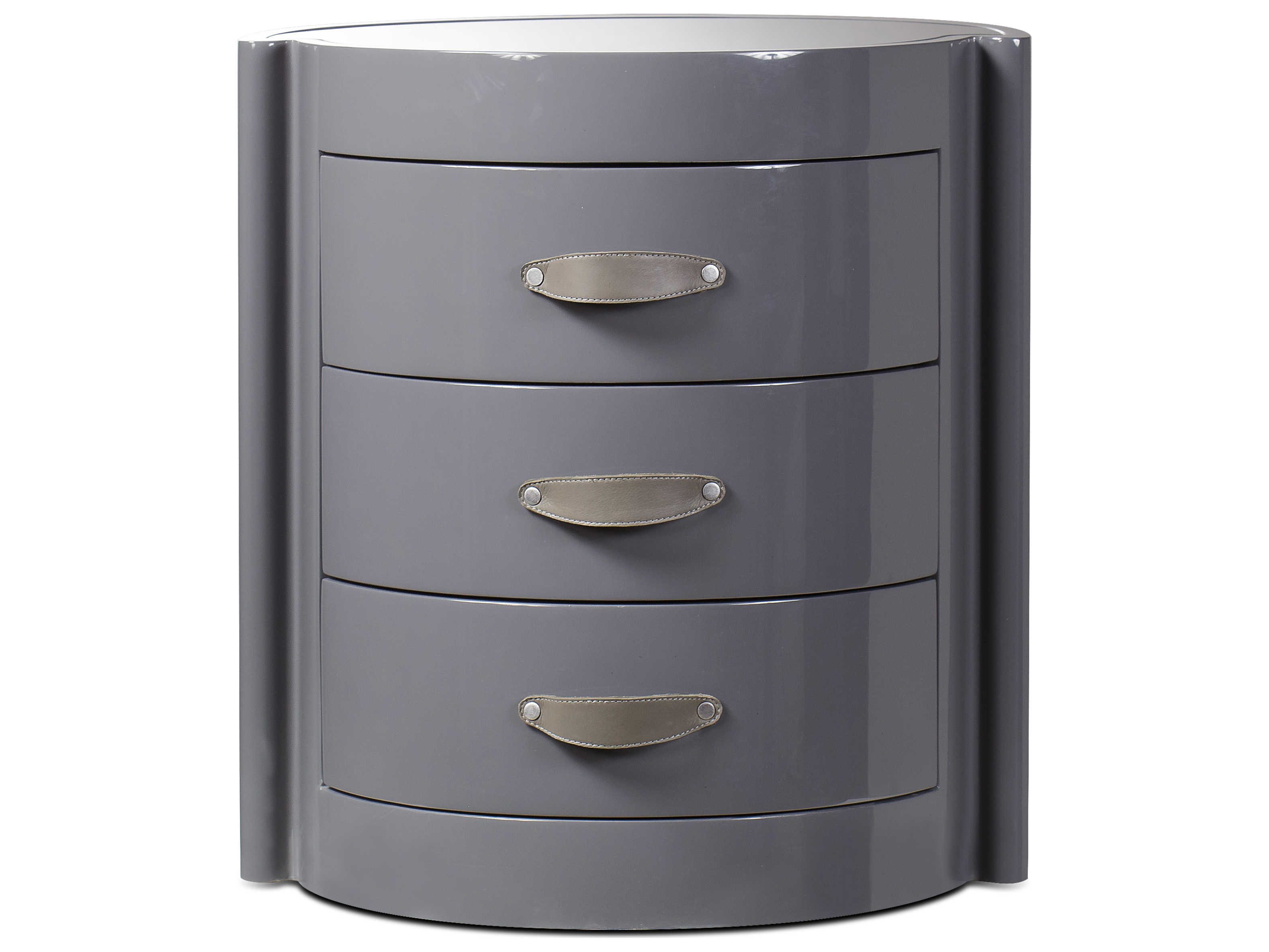 Sonder Distribution Purple Silver 3 Drawers Nightstand Rd1504037