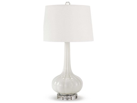 Regina Andrew Milano White Glass Buffet Lamp
