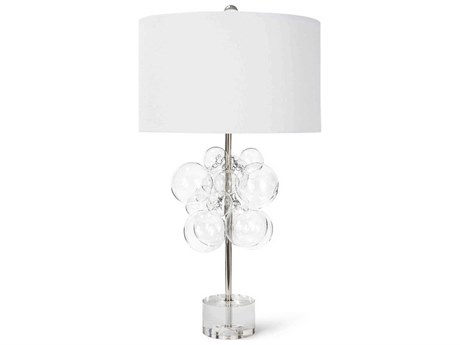 Regina Andrew Bubbles Clear Polished Nickel Glass Buffet Lamp