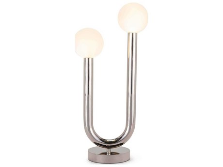 Regina Andrew Happy Polished Nickel Glass LED Buffet Lamp