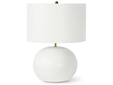 Regina Andrew Blanche White Polished Brass Table Lamp