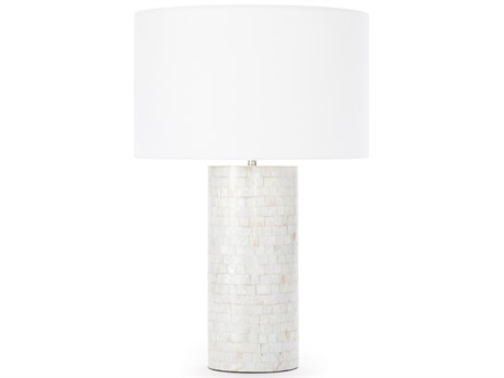 Regina Andrew Heavenly Mother of Pearl Natural White Buffet Lamp