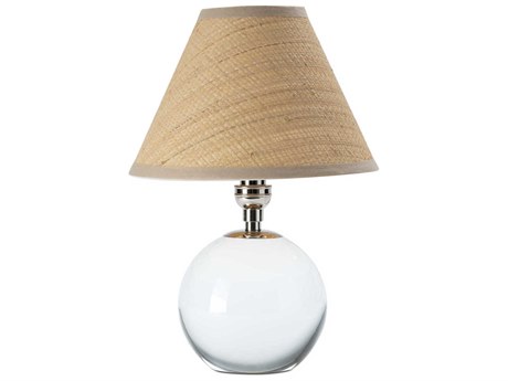 Regina Andrew Giorgio Clear Polished Nickel Table Lamp