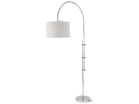 Regina Andrew Arc Polished Nickel Floor Lamp