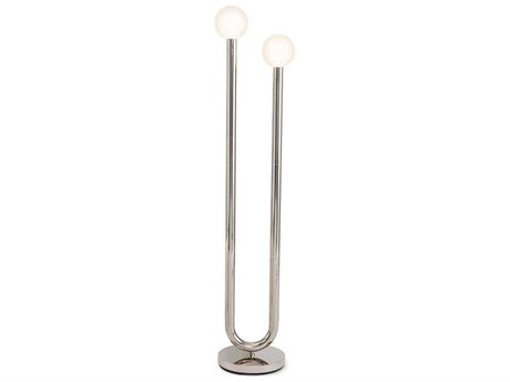 Regina Andrew Happy Polished Nickel Glass LED Floor Lamp