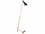 Regina Andrew Spyder 55" Tall White Brass Floor Lamp  REG141060WTNB